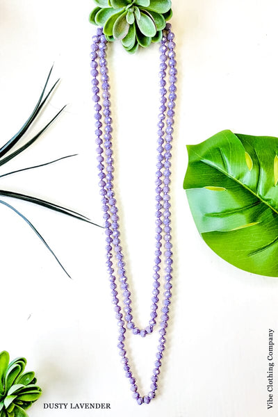 Wrap Necklaces 60" - All Colors jewelry ViVi Liam Jewelry Lavender 