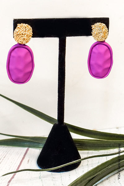 Matte Spring Earrings earrings Miso Purple 