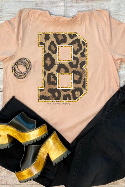 Initials A-M: Blush Graphic Tee, graphic tees VCC Small B 