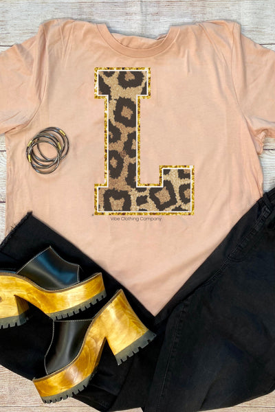 Initials A-M: Blush Graphic Tee, graphic tees VCC Small L 