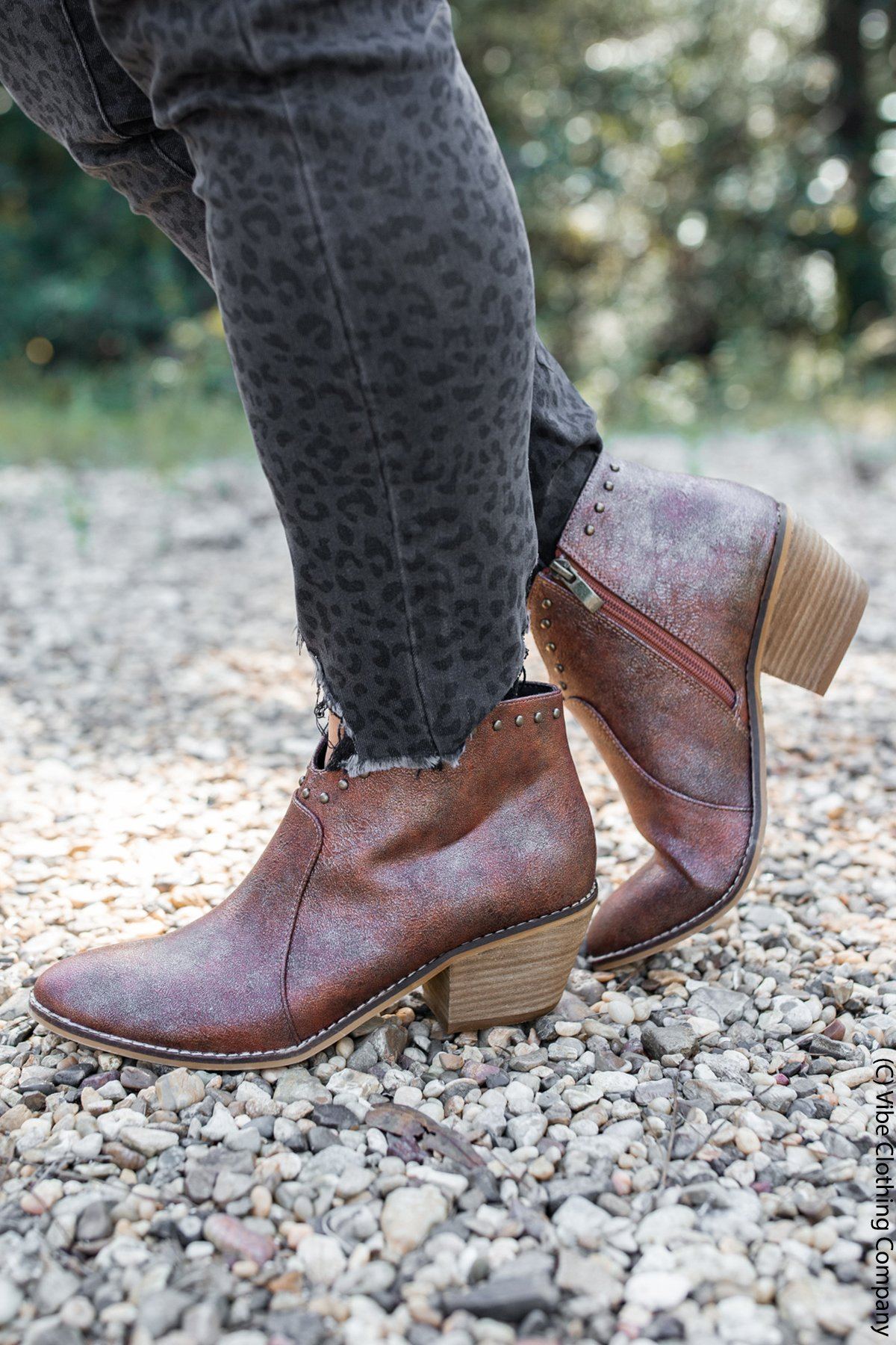 Distressed Darlin' Booties Shoes Corky 