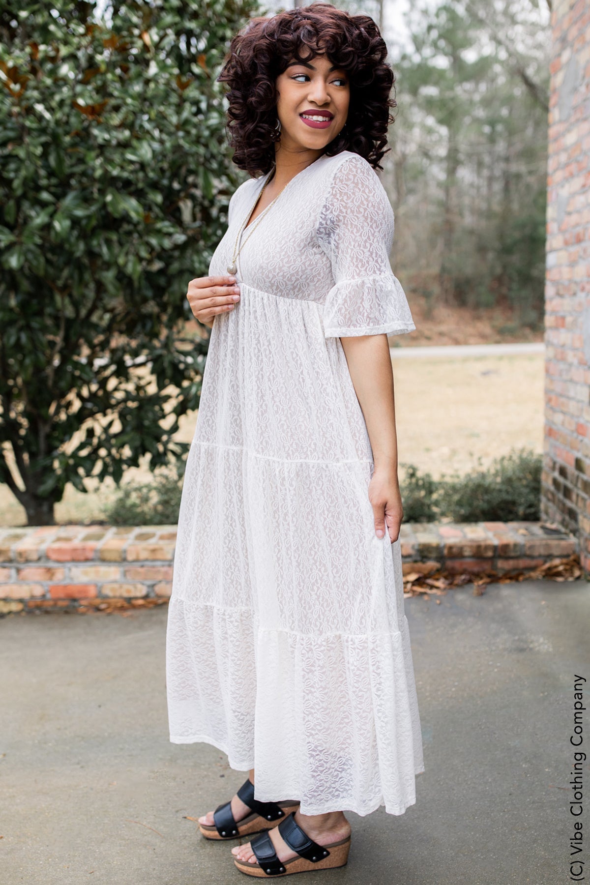 Easy to Love Lace Maxi Dress p&rose 