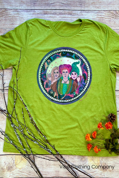Hocus Pocus Round Up Graphic Tee graphic tees VCC Small Green 