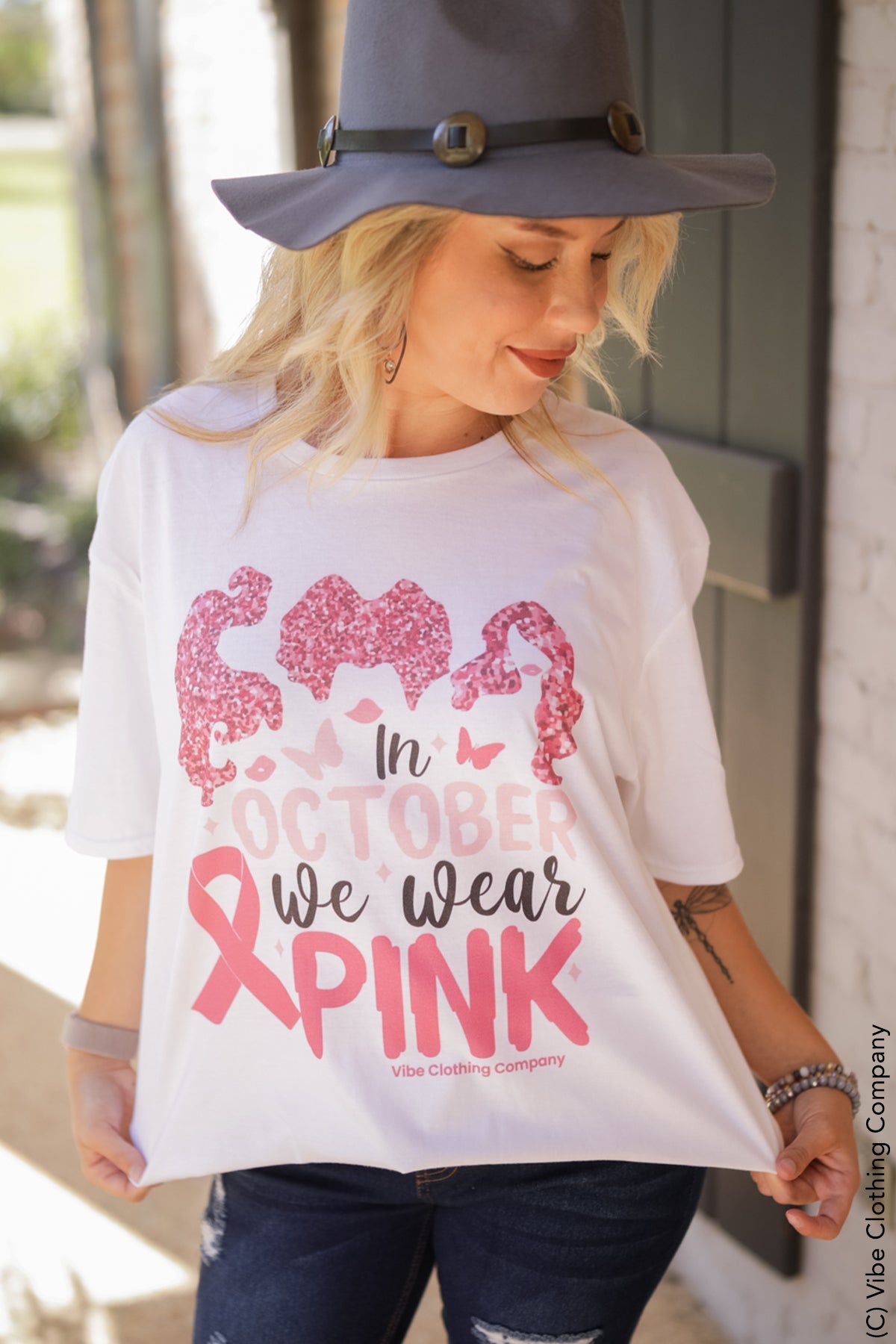 Hocus Pocus v. Breast Cancer Graphic Tee Shirts & Tops Mark tee Small White 