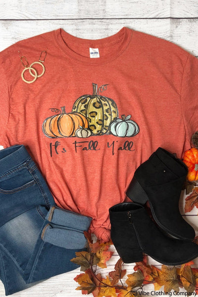 It's Fall Y'all Graphic Tee graphic tees Mark tee 