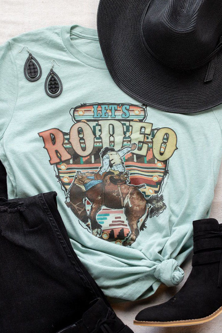 Let's Rodeo Graphic Tee graphic tees Mark tee 