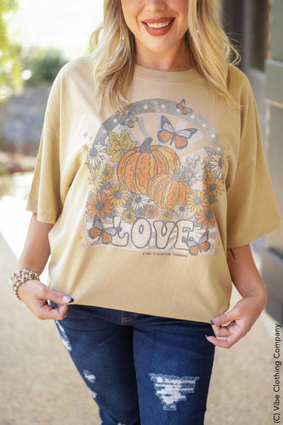 Love Pumpkins Graphic Tee graphic tees VCC 
