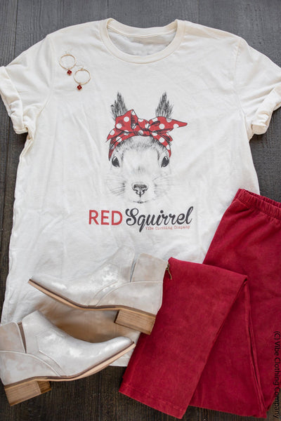Sassy Red Squirrel Graphic Tee graphic tees Mark tee 