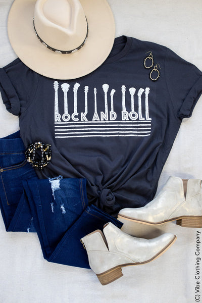 Guitar Rock & Roll Graphic Tee graphic tees Mark 