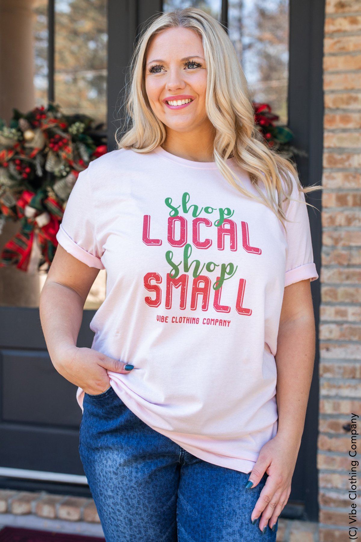 Shop Local Shop Small Graphic Tee graphic tees Mark tee Small Pink 