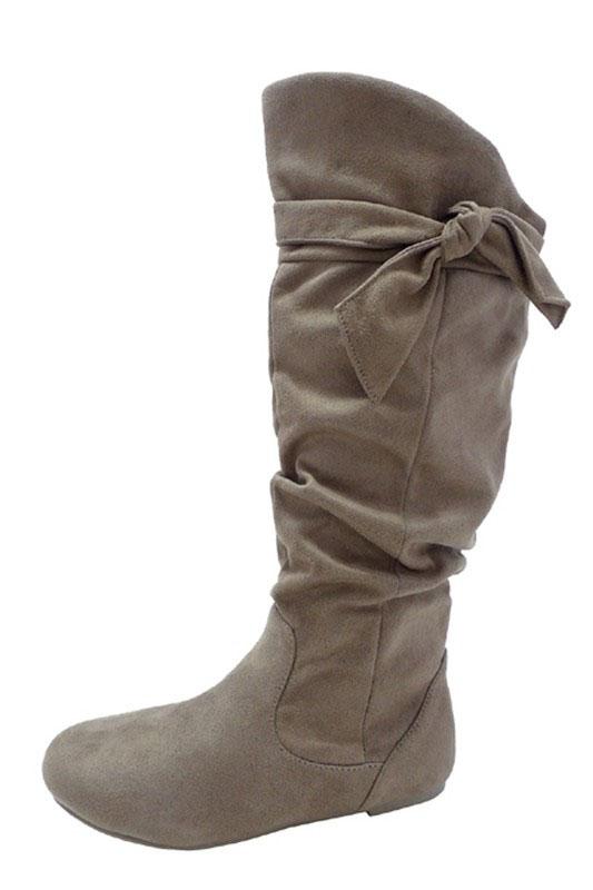 Betty Boots - Wide Calf - Taupe Shoes and Purses verona 
