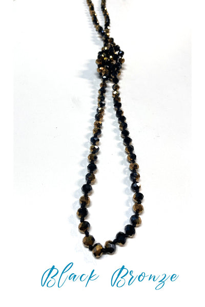 Wrap Necklaces 60" - All Colors jewelry ViVi Liam Jewelry Black Bronze 