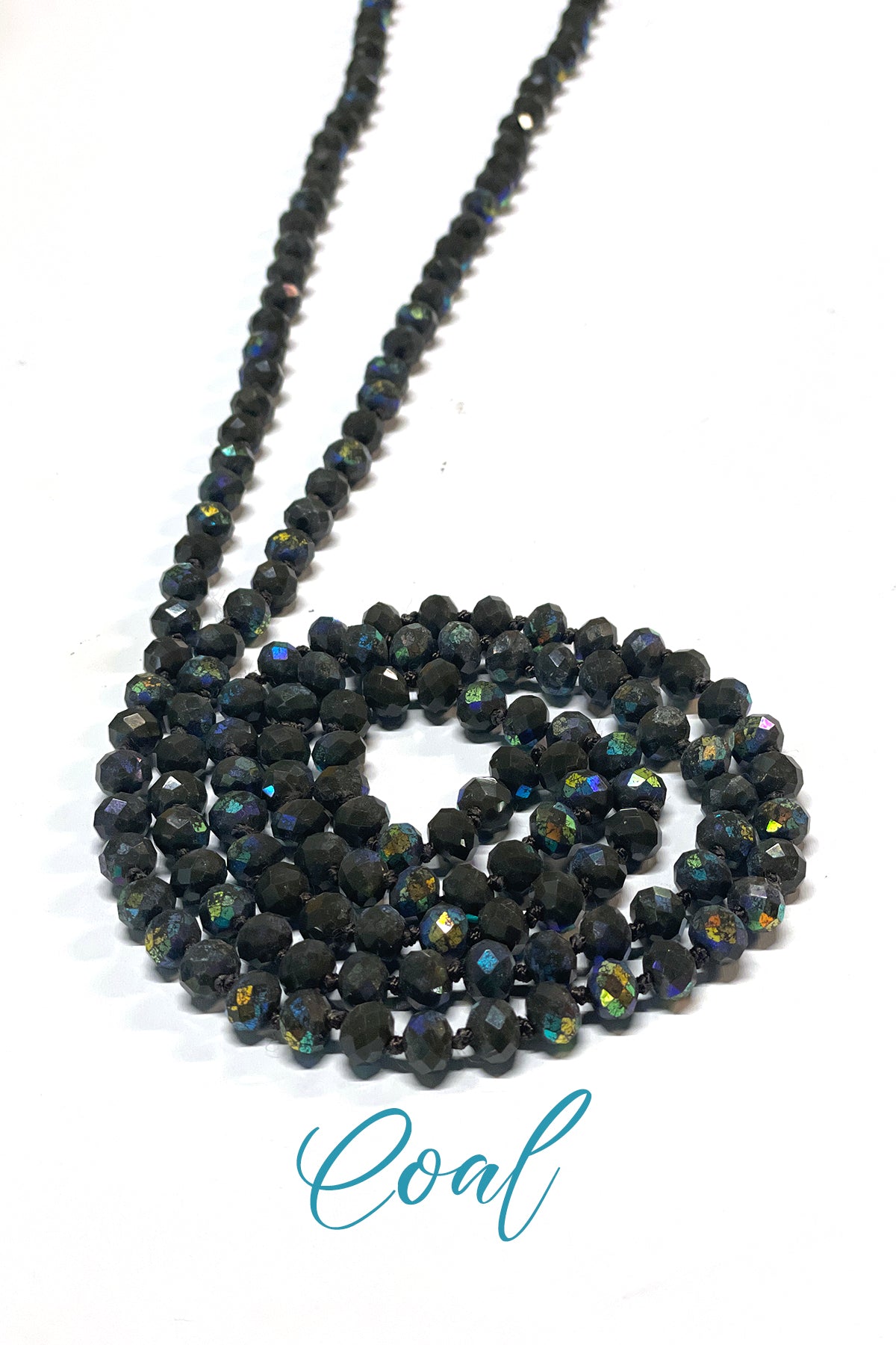 Wrap Necklaces 60" - All Colors jewelry ViVi Liam Jewelry Coal 