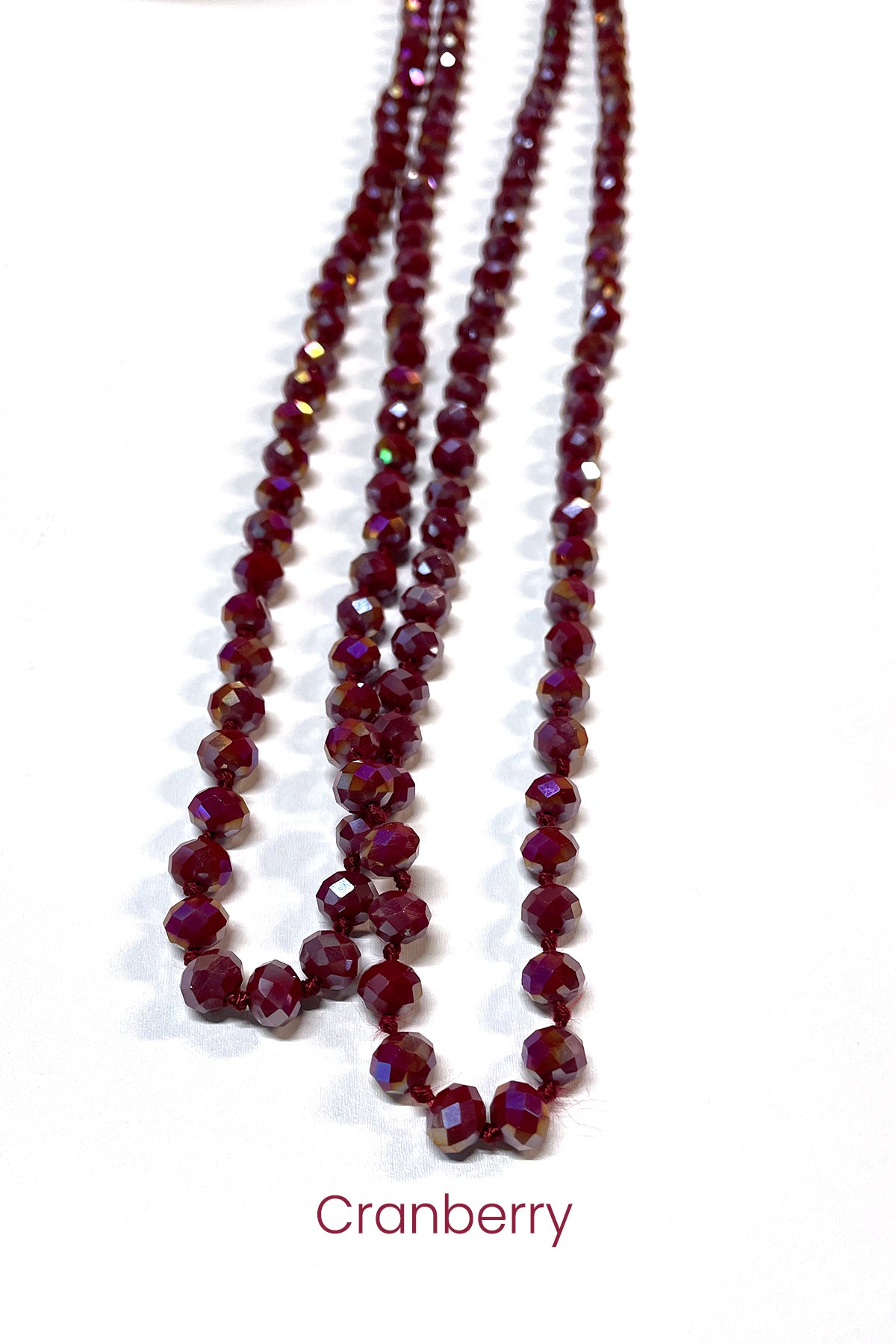 Wrap Necklaces 60" - All Colors jewelry ViVi Liam Jewelry Cranberry 