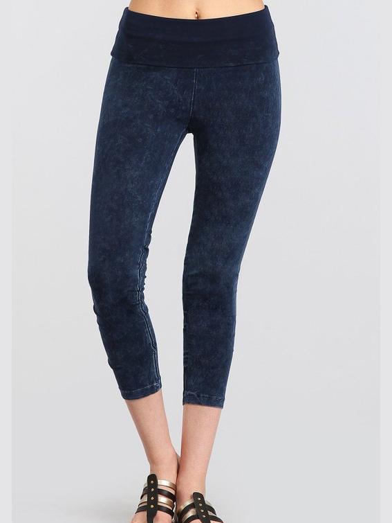 All American CROPPED Skinnies - Starry Bottoms electric blue 