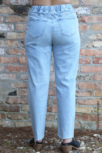 Distressed Boyfriend Jeans Bottoms 009 