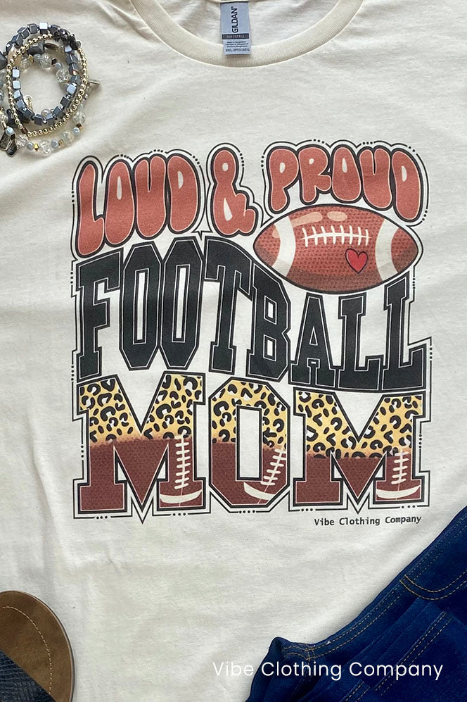 Football Mom Graphic Tee graphic tees VCC 