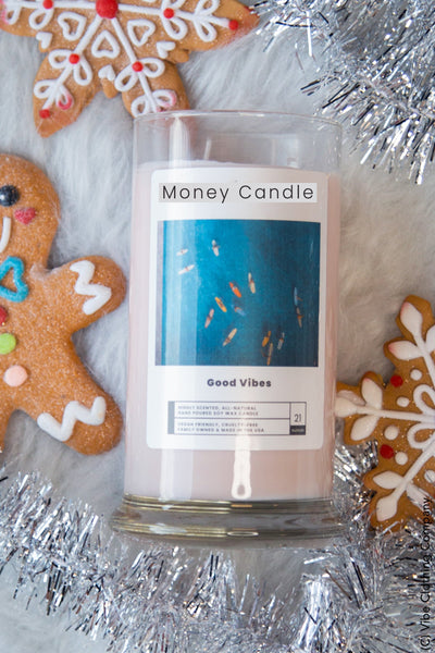 Money Candles gifts jewelrycandles Good Vibes 