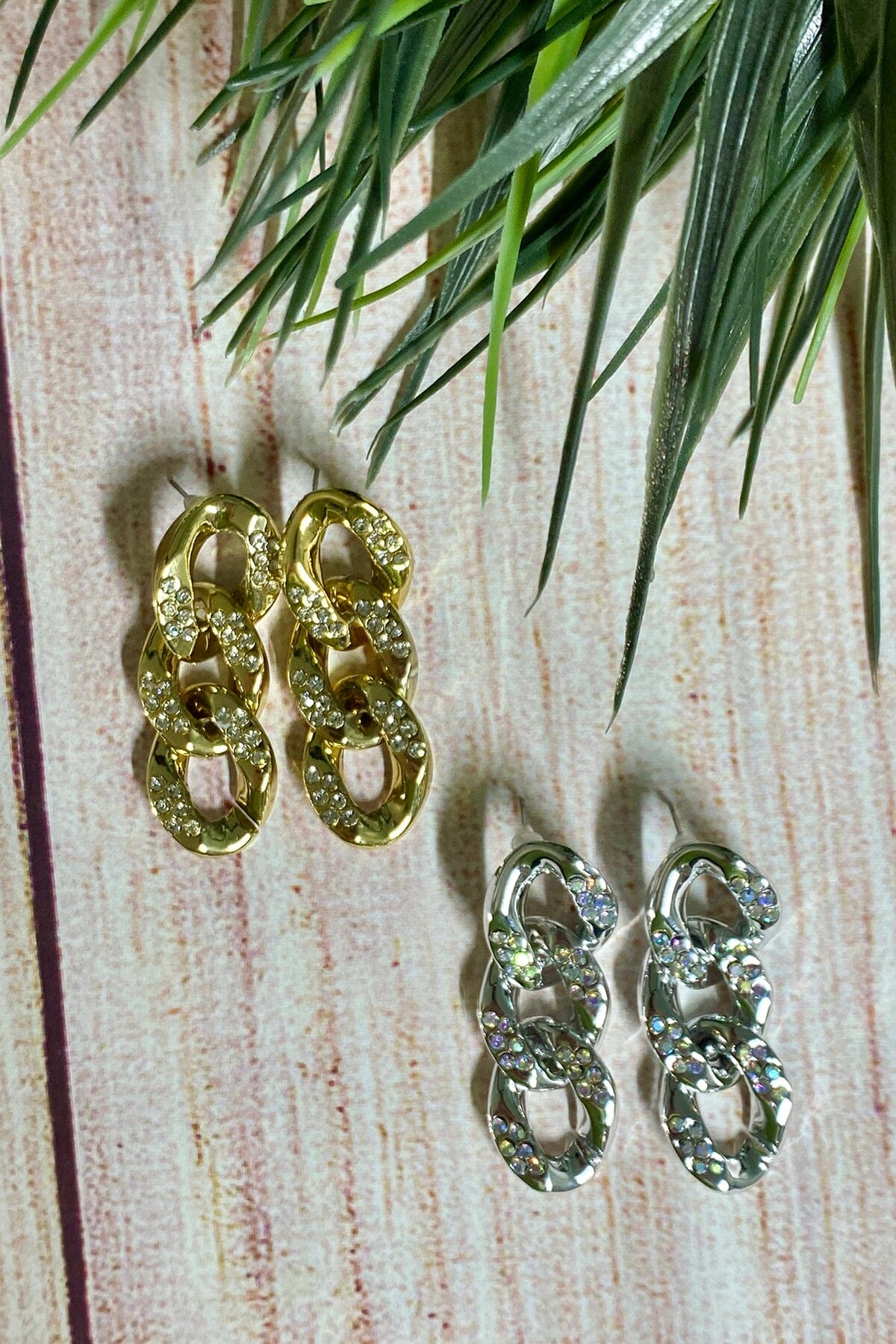 Curb Chain Earrings Jewelry 023 