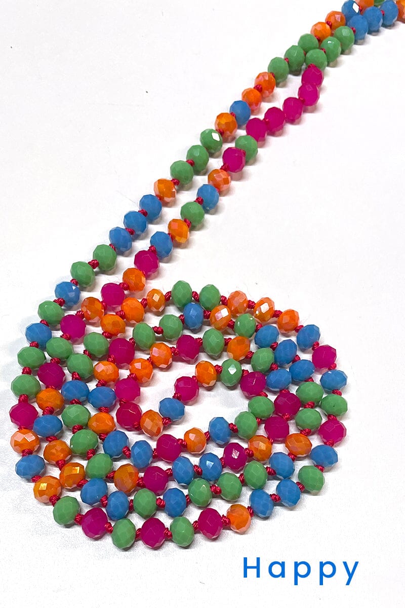 Wrap Necklaces 60" - All Colors jewelry ViVi Liam Jewelry Happy 