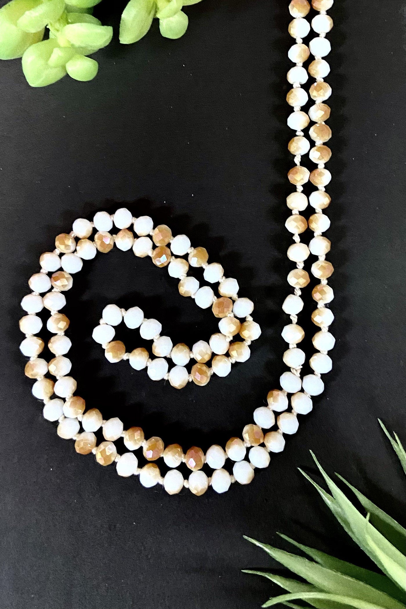 Wrap Necklace 60" jewelry ViVi Liam Jewelry Roasted Marshmallow 