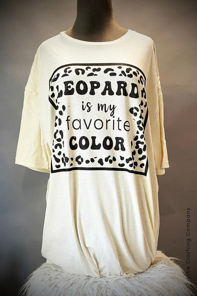 Leopard is my Favorite Color Graphic Tee Graphic tees VCC 