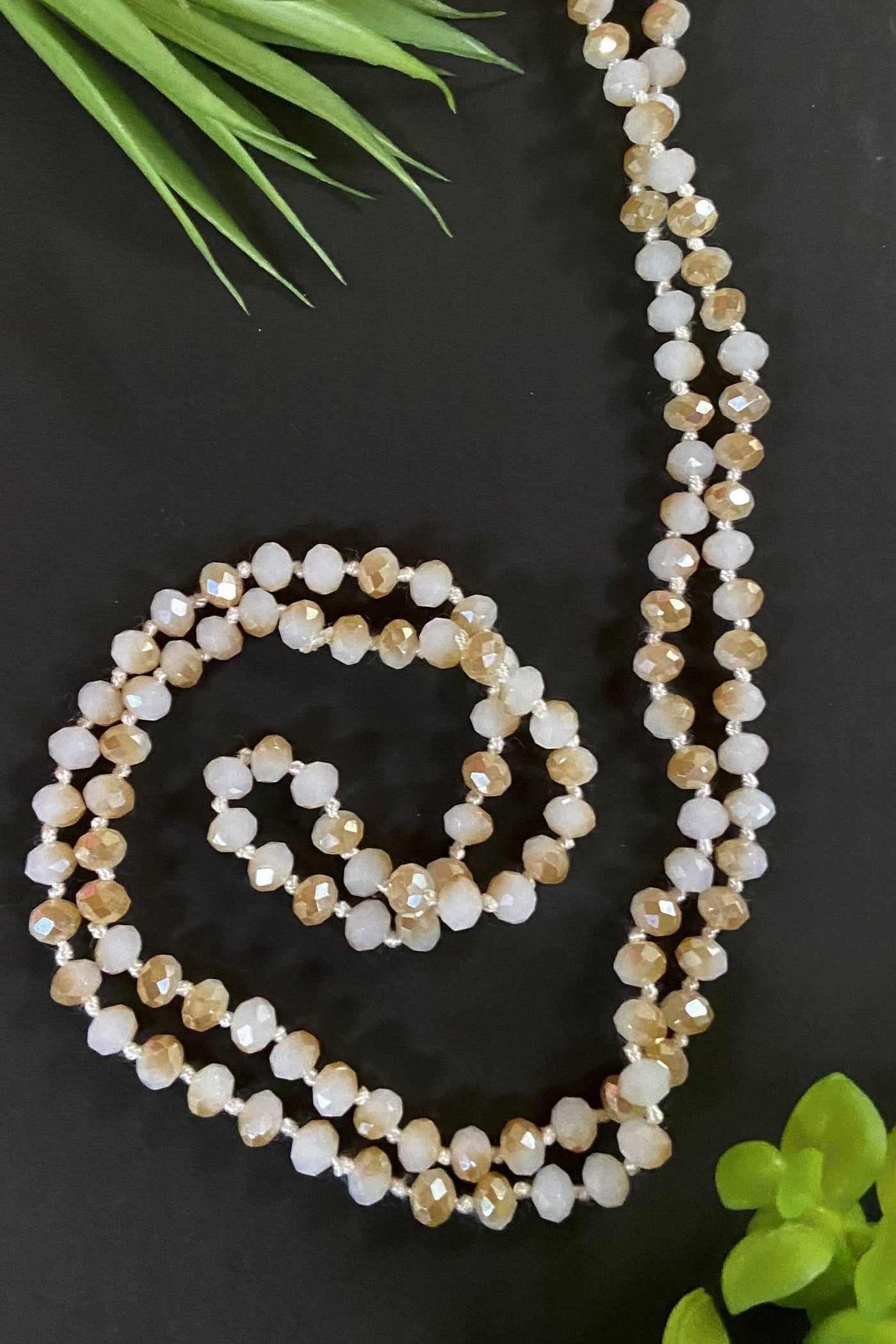 Wrap Necklace 60" jewelry ViVi Liam Jewelry Natural 