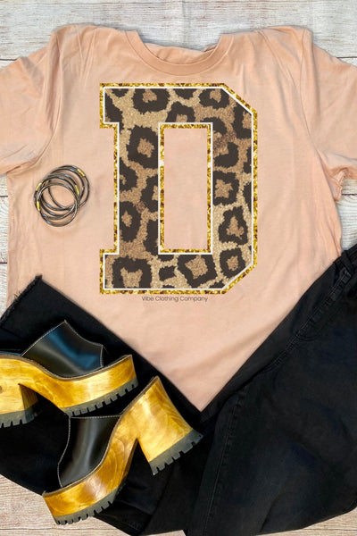 Initials A-M: Blush Graphic Tee graphic tees VCC Small D 