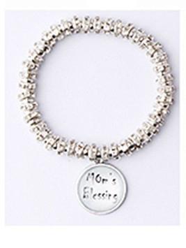 MOTHER'S Bracelets Jewelry funteze Silver Message 1 