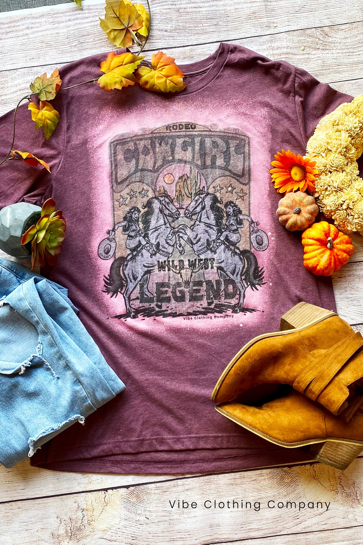 Rodeo Girl Graphic Tee graphic tees Mark tee Small Purple 