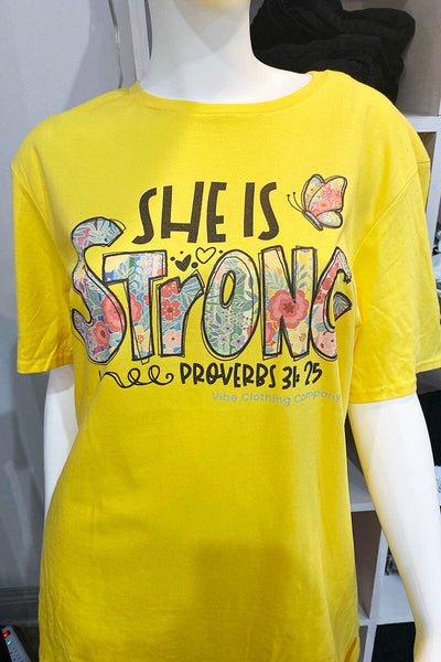 Butterfly Strong Graphic Tee graphic tee VCC Small Yellow 