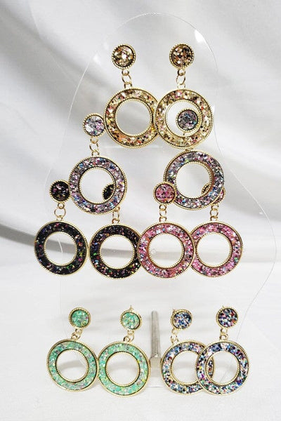 Sparkle & Glitter Hoops Jewelry 023 