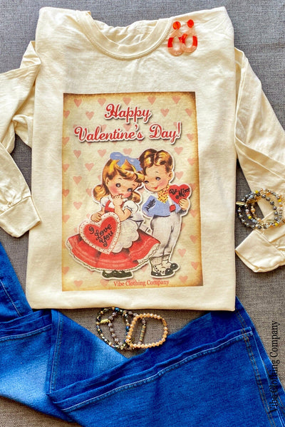 Vintage Valentine Graphic Tee graphic tees VCC 